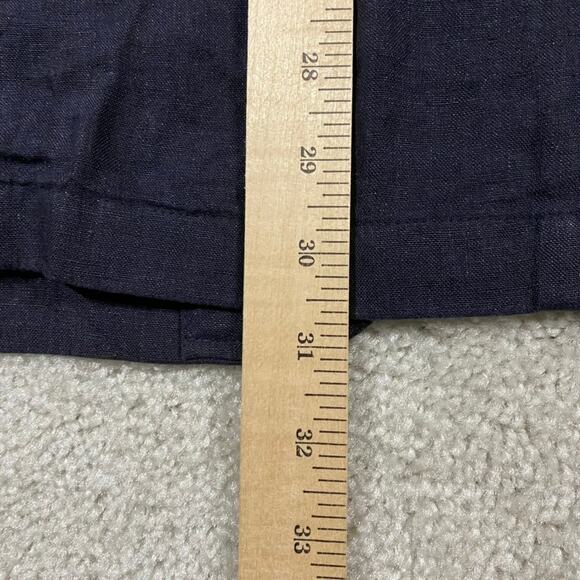 Cremieux Jacket Mens XL Navy Linen Blazer Suit Wedding Formal Preppy Lightweight - Picture 7 of 9